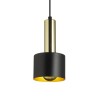 RENDL lámpara colgante GIULIA 12 colgante negro/dourado cinza latón 230V LED E27 11W R13909 3