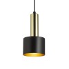 RENDL lámpara colgante GIULIA 12 colgante negro/dourado cinza latón 230V LED E27 11W R13909 2