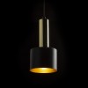 RENDL lámpara colgante GIULIA 12 colgante negro/dourado cinza latón 230V LED E27 11W R13909 4