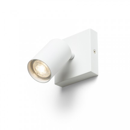 RENDL spot DUDE SQ montage en surface blanc 230V LED GU10 9W R13920 1