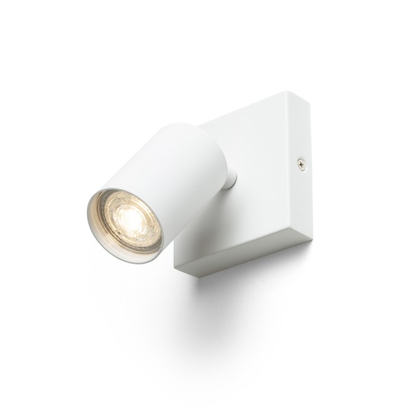 RENDL спот / луничка DUDE SQ přisazená bílá 230V LED GU10 9W R13920 1