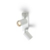 RENDL spotlight DUDE II surface mounted white 230V LED GU10 2x9W R13922 4