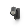 RENDL spotlight DUDE wall black 230V LED GU10 9W R13925 7