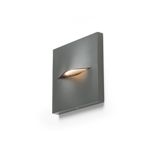 RENDL outdoor lamp BOBO SQ wall anthracite grey 230V LED 3W IP65 3000K R13935 1