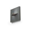 RENDL outdoor lamp BOBO SQ wall anthracite grey 230V LED 3W IP65 3000K R13935 3