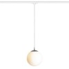 RENDL Háromáramkörös rendszerek LUNA 25 háromáramkörös sínre opálüveg/króm 230V LED E27 15W R13968 2