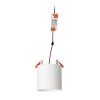 RENDL verzonken lamp MARENGA RR4 90 inbouwlamp wit Eco PLA 230V LED 6W 3000K R14004 6