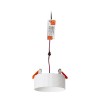 RENDL verzonken lamp MARENGA RB1 40 inbouwlamp wit Eco PLA 230V LED 6W 3000K R14011 5