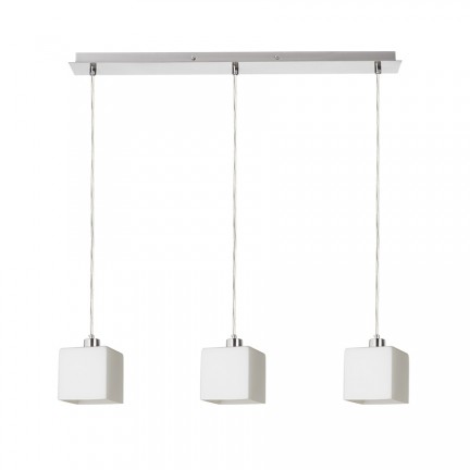 RENDL висяща лампа DADOS III 60 závěsná opálové sklo/matný nikl 230V LED E27 3x11W R14019 1