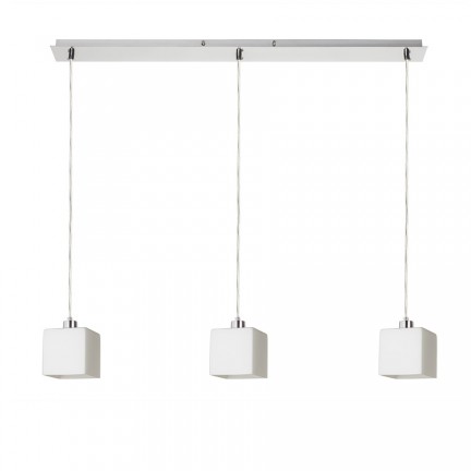 RENDL висяща лампа DADOS III 80 závěsná opálové sklo/matný nikl 230V LED E27 3x11W R14021 1