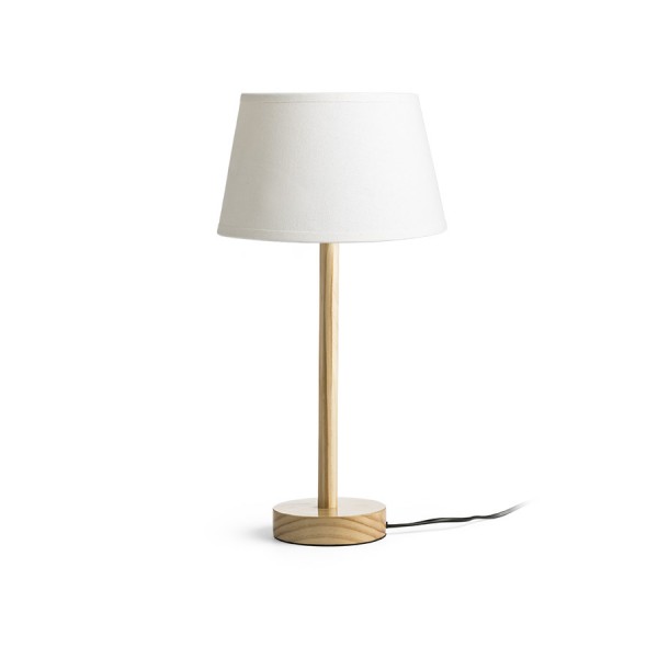 RENDL lámpara de mesa MAUI/ALVIS 24 de mesa blanco crema madera 230V LED E27 11W R14033 1