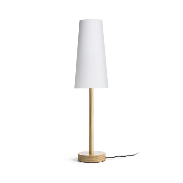 RENDL lampa de masă MAUI/CONNY 15/30 de masă poligot alb/lemn 230V LED E27 11W R14034 1