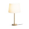 RENDL table lamp MAUI/AMBITUS 30 table Polycotton white/wood 230V LED E27 15W R14035 2