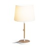 RENDL lámpara de mesa KEITH/AMBITUS 30 de mesa con USB polialgodón blanco/haya 230V LED E27 15W R14039 2