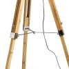 RENDL lampa cu suport ALVIS/ILUSION de podea folie de crom/bambus 230V LED E27 15W R14045 3