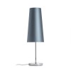 RENDL table lamp NYC/CONNY 15/30 table Monaco petrol blue/silver PVC/chrome 230V LED E27 11W R14053 1