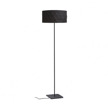 RENDL Stehlampe CORTINA/JAKARANDA Standleuchte schwarz/schwarz Textilien/Metall 230V LED E27 15W R14072 1