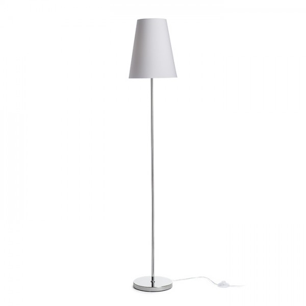RENDL lampadaire NYC/CONNY 25 lampadaire Polycoton blanc/chrome 230V LED E27 15W R14074 1