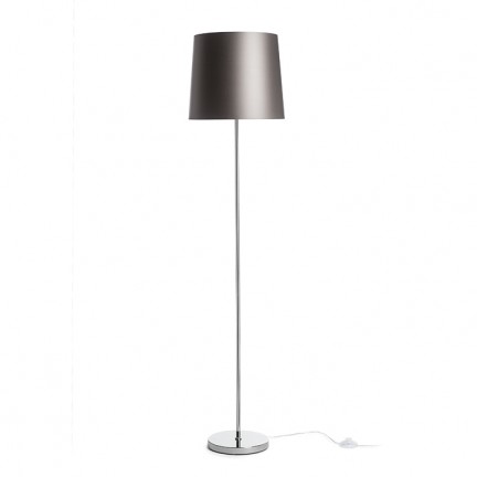 RENDL staande lamp NYC/CONNY 35 staande lamp Monaco duifgrijs/zilver PVC/chroom 230V LED E27 11W R14077 1