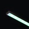 RENDL LED strips LED PROFILE G overflademonteret 1m sort mat akryl/aluminium R14087 4