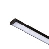 RENDL LED-nauhat LED PROFILE G pinta-asennettava 1m musta matta akryyli/alumiini R14087 1