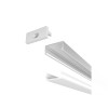 RENDL LED-Streifen LED PROFILE G Oberflächenmontage 1m eloxiertes Aluminium/Mattacryl R14088 2