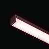 RENDL LED-nauhat LED PROFILE H pinta-asennettava 1m musta matta akryyli/alumiini R14090 5