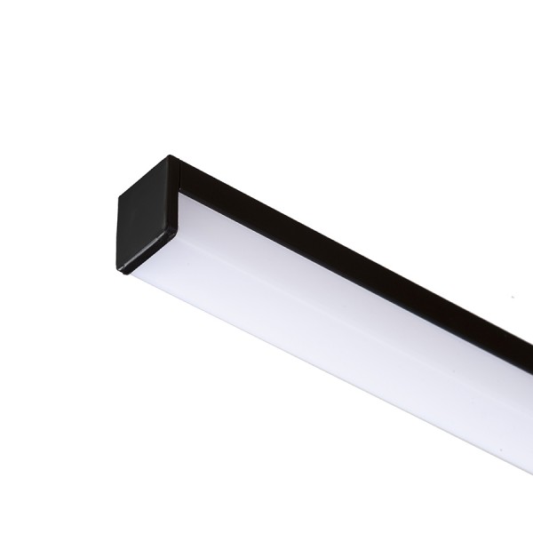 RENDL bandă LED LED PROFILE H montat pe suprafață 1m negru acrilică mată/aluminiu R14090 1