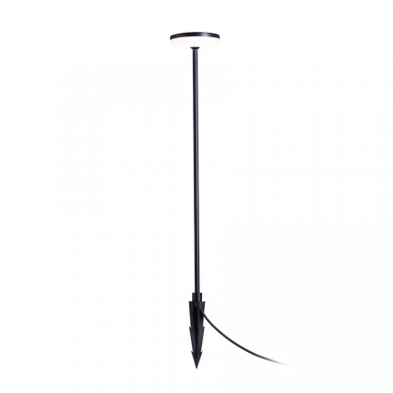 RENDL Aussenleuchte SEMPLICE 80 Standleuchte mit Edrspieß schwarz Mattacryl 230V LED 12W IP54 3000K R14195 1