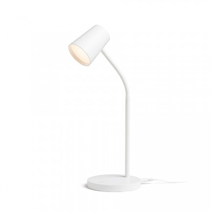RENDL Tischlampe VERINA Tischleuchte weiß 230V LED 4.5W 100° 3000K R14284 1