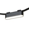 RENDL Ultra-thin kiskot OXONIA 11 VEGA/WAVE-järjestelmään musta 24= LED 6W 110° 3000K 4000K 6500K R14319 3