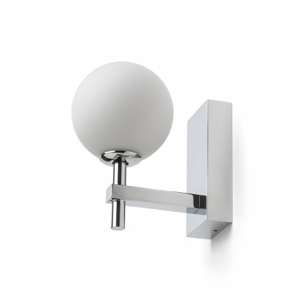 RENDL Wandleuchte PEGGY Wandleuchte Chrom/Opalglas 230V LED G9 6W IP44 R14388 1