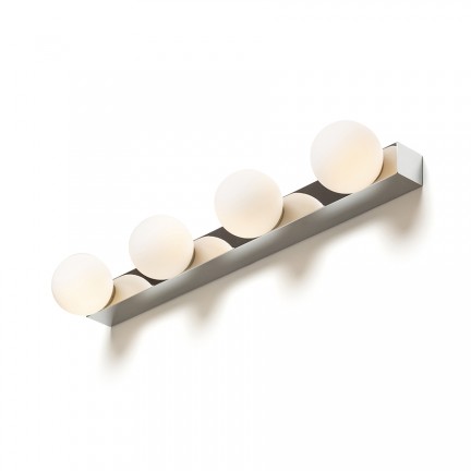 RENDL Wandleuchte DOMINO IV Wandleuchte Chrom/Opalglas 230V LED G9 4x6W IP44 R14390 1
