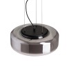 RENDL Hängeleuchte NAOMI 35 Pendelleuchte Rauchglas/Milchglas/schwarz 230V LED 18W 3000K R14400 10