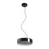 RENDL Hängeleuchte NAOMI 35 Pendelleuchte Rauchglas/Milchglas/schwarz 230V LED 18W 3000K R14400 9