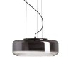 RENDL Hängeleuchte NAOMI 35 Pendelleuchte Rauchglas/Milchglas/schwarz 230V LED 18W 3000K R14400 8