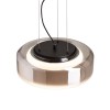 RENDL Hängeleuchte NAOMI 35 Pendelleuchte Rauchglas/Milchglas/schwarz 230V LED 18W 3000K R14400 6