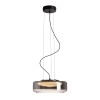 RENDL Hängeleuchte NAOMI 35 Pendelleuchte Rauchglas/Milchglas/schwarz 230V LED 18W 3000K R14400 5