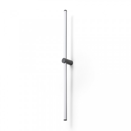 RENDL Wandleuchte CLARIS 120 Aufbauleuchte schwarz milchfarbenes Acryl 230V LED 2x12W 3000K R14412 1