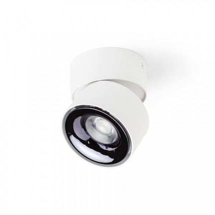 RENDL Deckenleuchte ALBANO Aufbauleuchte weiß Schwarzchrom 230V LED 5W 3000K R14425 1
