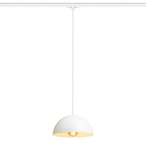 RENDL 3-Phasen-Lichtsysteme GLADYS 30 für 3-Phasen-Stromschiene weiß/weiß 230V LED E27 15W R14506 1