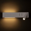 RENDL Spotleuchte ODEON Wandhalterung mit Hintergrundbeleuchtung weiß 230V LED 8+3W 30° 3000K R14523 8