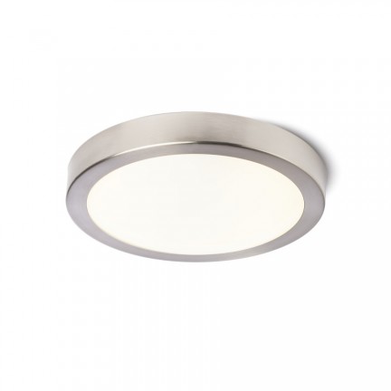 RENDL surface mounted lamp BARRY LED ceiling matt nickel 230V LED 12W IP44 3000K R14548 1