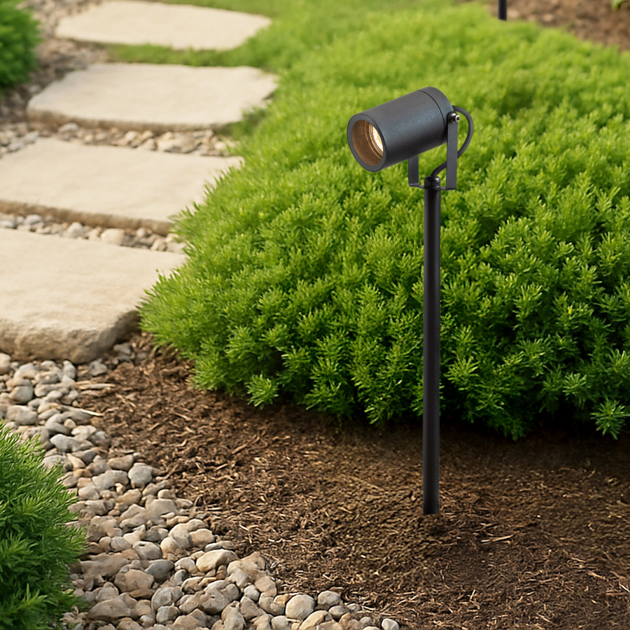 RENDL NAVONA 47 na bodci antracitová 230V LED GU10 8W IP65